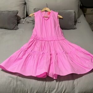 Pink Sleeveless Lilly Pulitzer Ruffle Dress